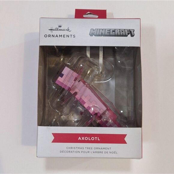 New Hallmark Minecraft Christmas Ornaments Axolotl Creeper Zombie 2022 Bundle - Picture 3 of 14